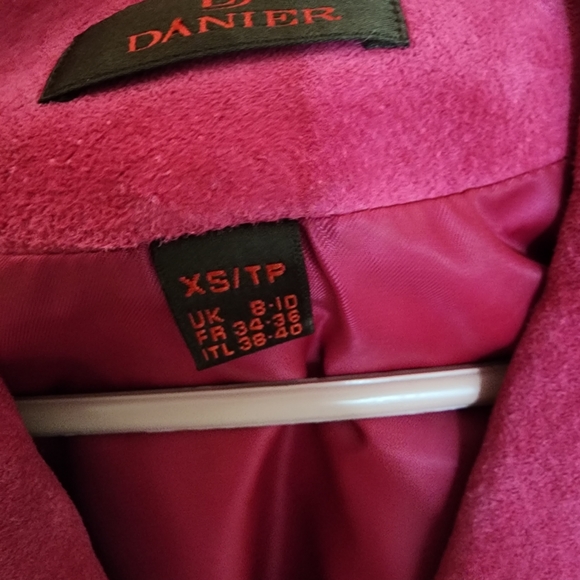 Genuine Leather Danier Hot Pink Suede Jacket, vintage, Y2K - Picture 4 of 9